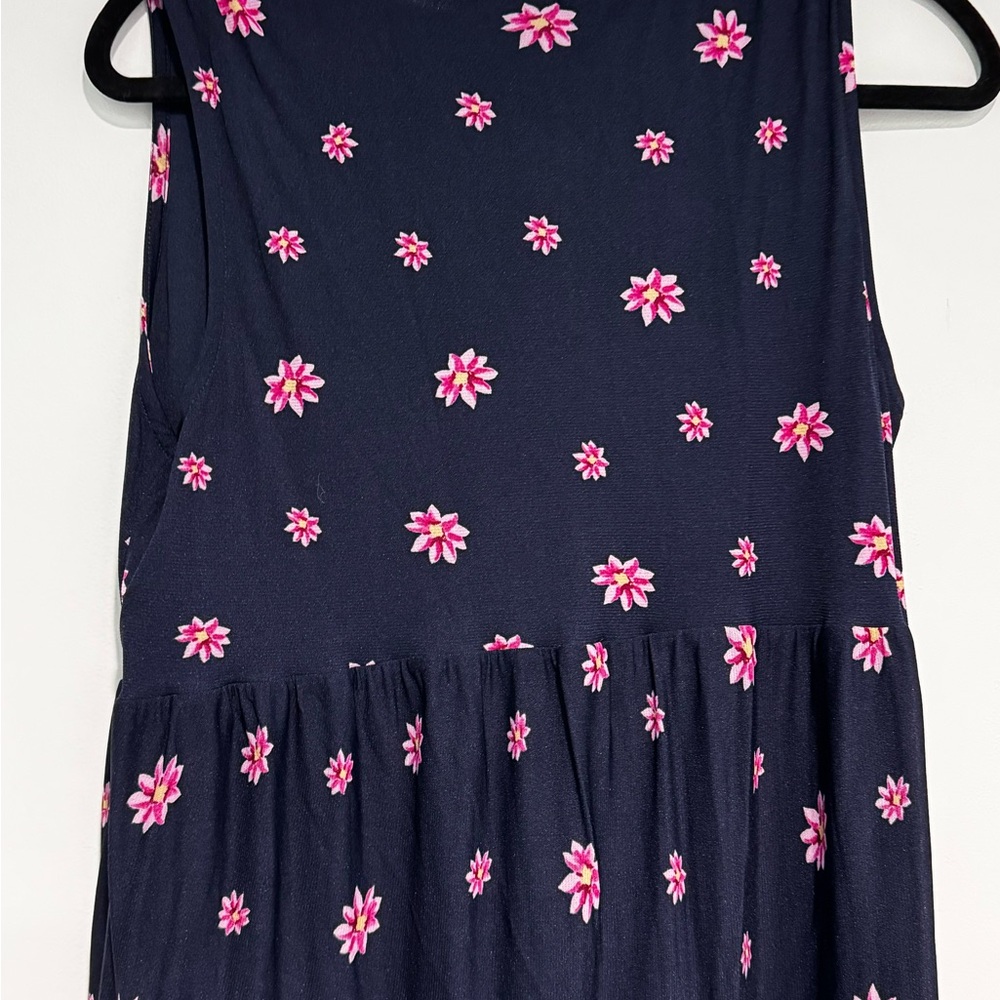 Style & Co. Navy and Pink Floral Maxi Dress - Picture 6 of 9